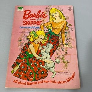 Vintage Barbie and Skipper Coloring Book
